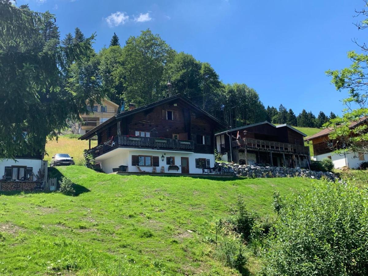Ferienwohnungen Im Blockhaus Metzler Schwarzenberg im Bregenzerwald Eksteriør billede