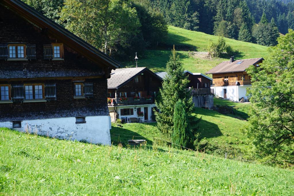 Ferienwohnungen Im Blockhaus Metzler Schwarzenberg im Bregenzerwald Eksteriør billede